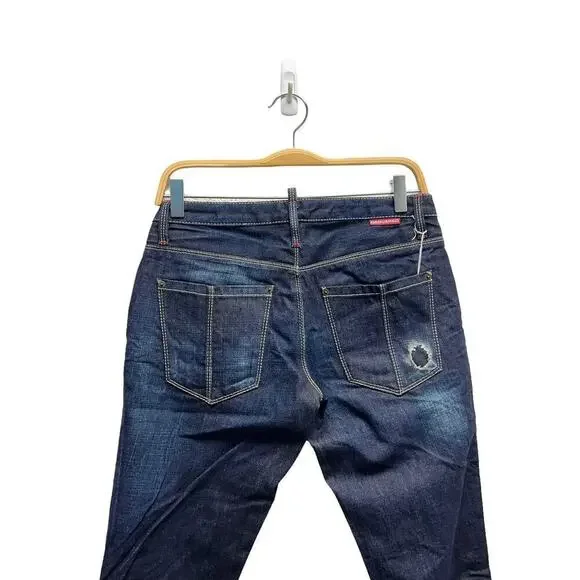 NWT Dsquared2 Skinny Fit Distressed Jeans Women’s Size 38‎ (2 US)